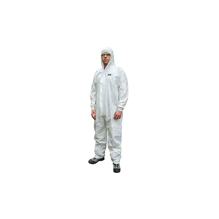 Scan Chemical Splash Resistant Disposable Coverall White Type 5/6 XL