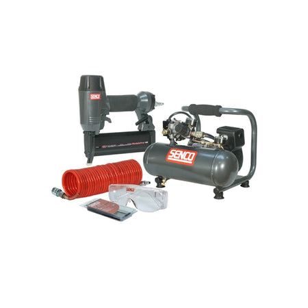 Senco Finish Pro 18 Pneumatic Nailer & 1 HP Compressor Kit 110 Volt