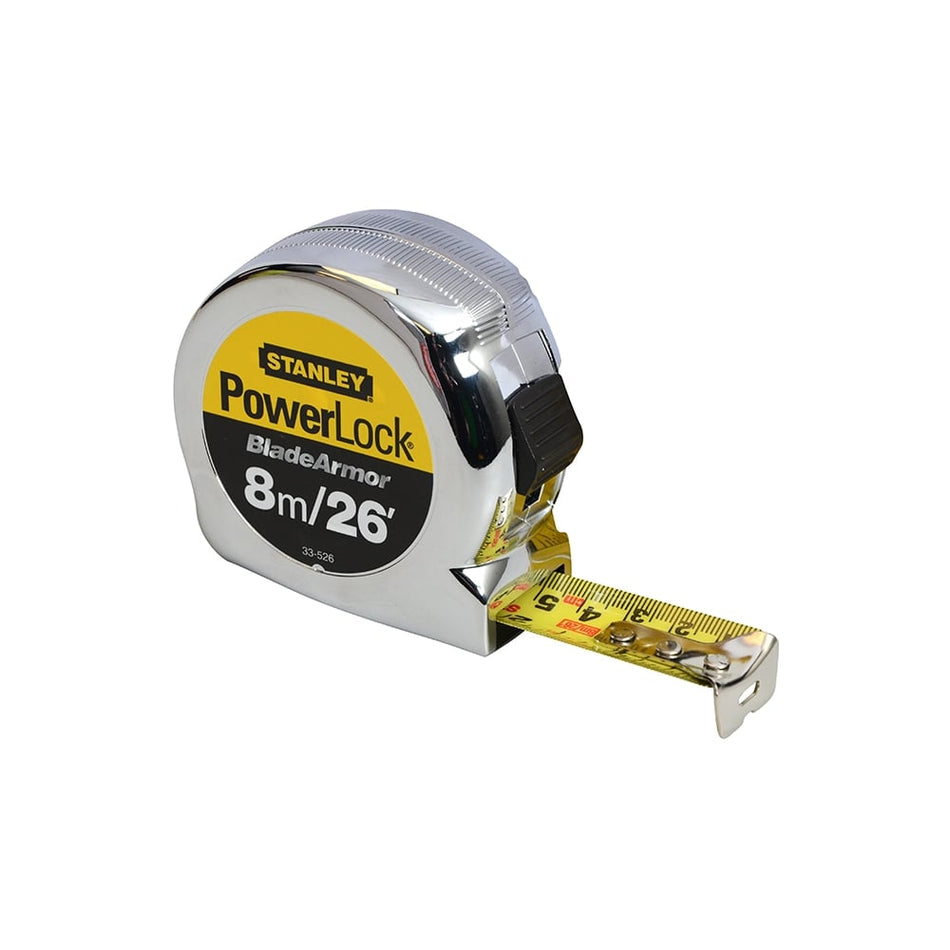 Stanley Tools Powerlock Rule Blade Armor 8m / 26ft (Width 25mm)