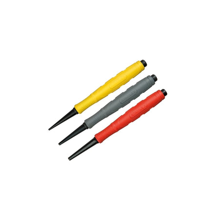 Stanley Tools Dynagrip Nail Punch - Set of 3 0.8mm, 1.6mm & 2.4mm