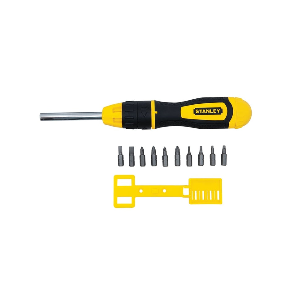 Stanley Tools Multibit Ratchet Screwdriver with 10 Bits