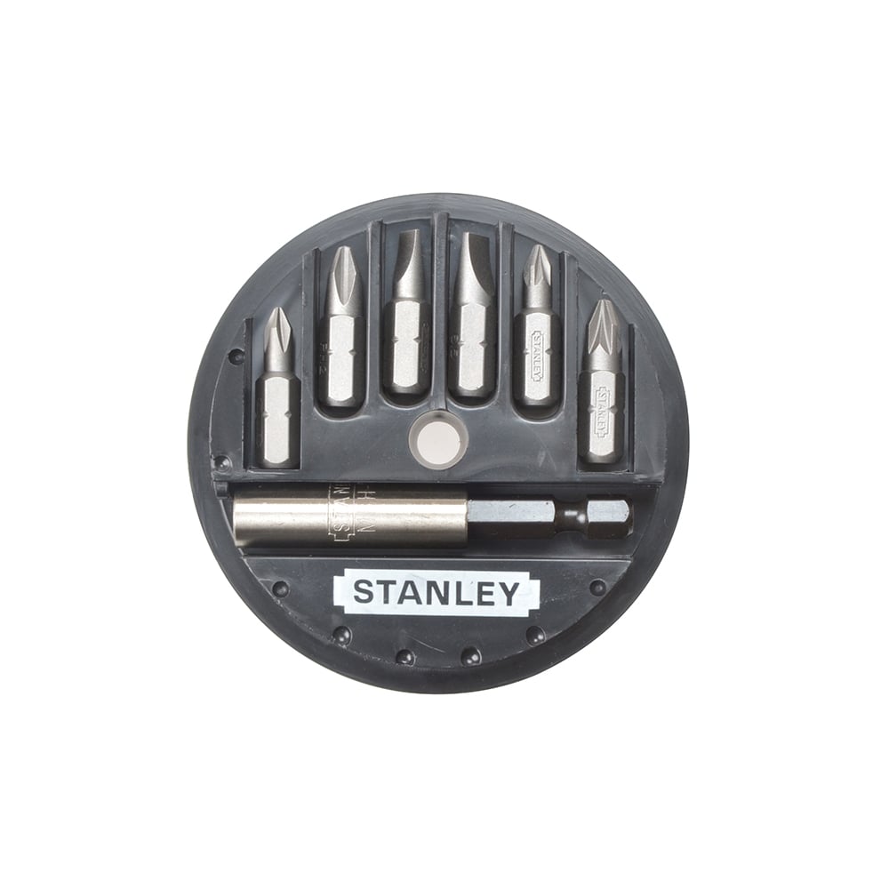 Stanley Tools Insert Bit Set Phillips/Slotted/Pozidriv 7 Piece