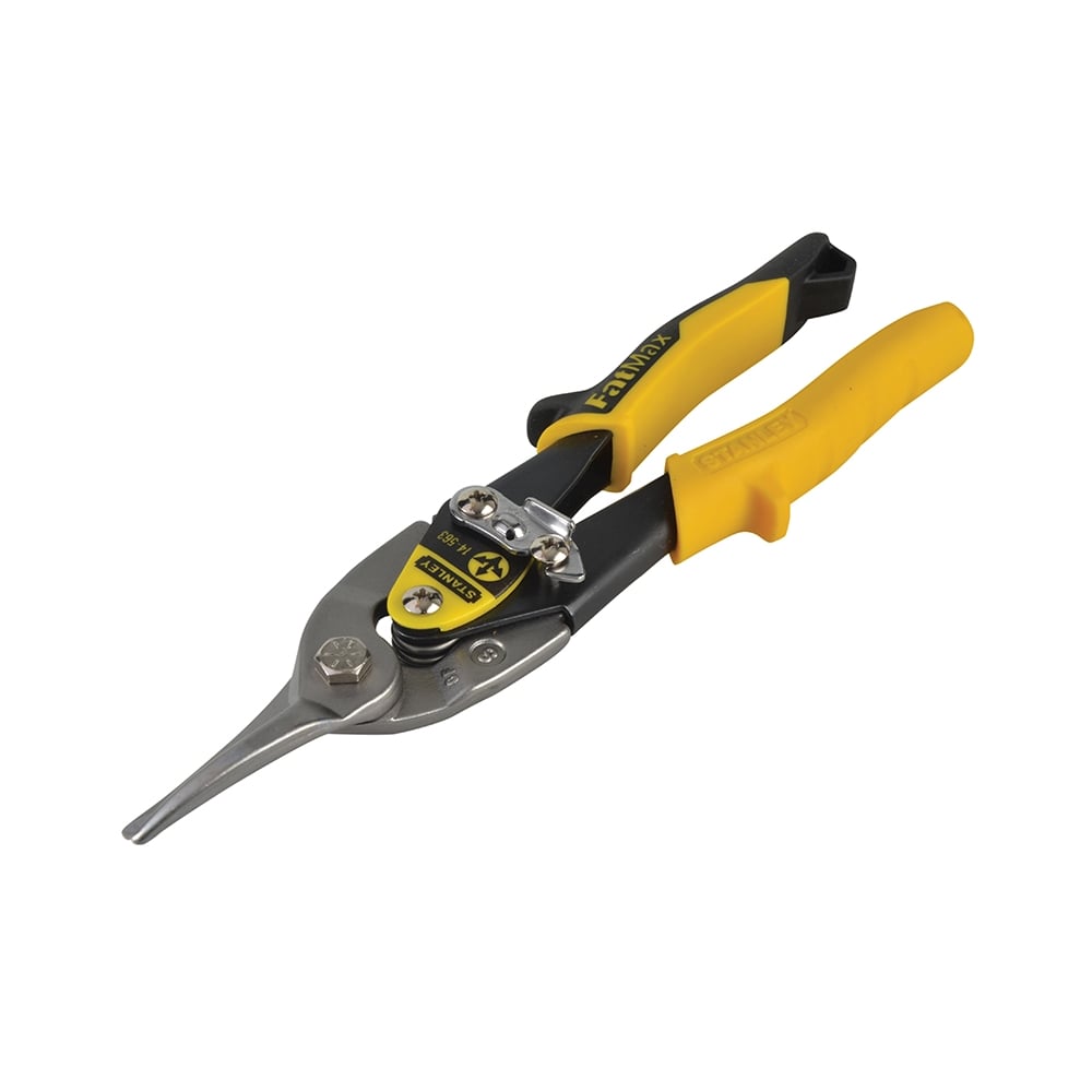 Stanley Tools Yellow Aviation Snip & Holster Straight Cut 250mm
