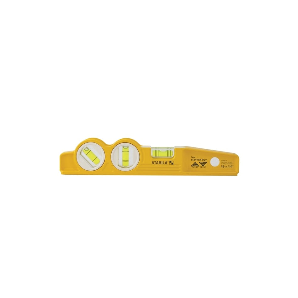 Stabila 81 SV REM W45 Rare Earth Magnetic Torpedo Level 25cm Fixed