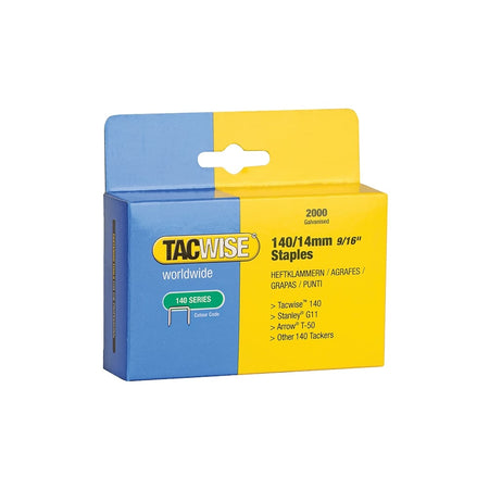Tacwise 140 Heavy-Duty Staples 14mm (Type T50, G) Pack 2000