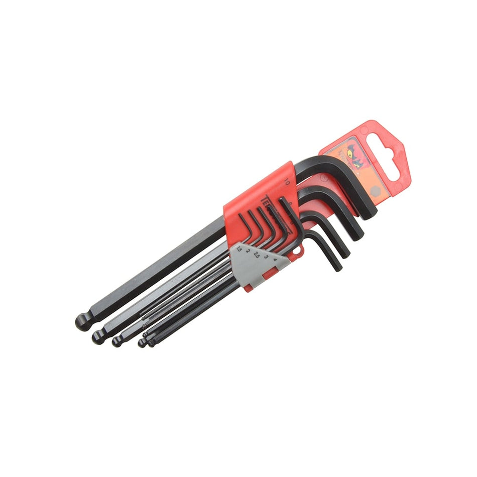 Teng Ball Point Hexagon Key Set of 9 Metric (1.5-10mm)