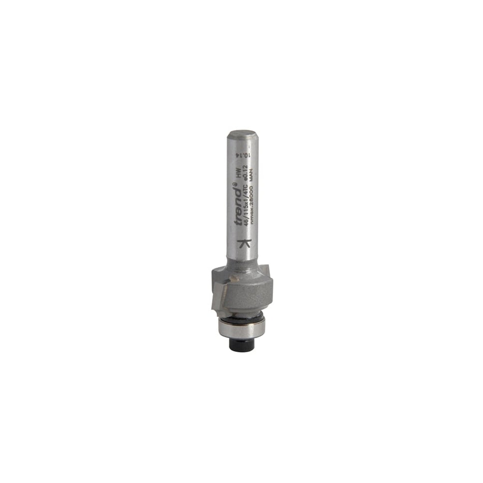 Trend 46/115 x 1/4 TCT Bearing Guided Ovolo & Round Over 1.6mm Radius