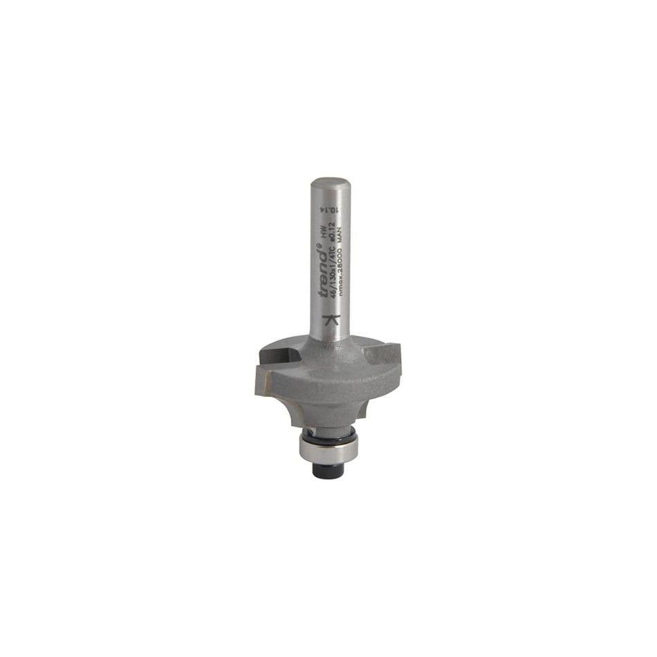 Trend 46/130 x 1/4 TCT Bearing Guided Ovolo & Round Over 6.3mm Radius