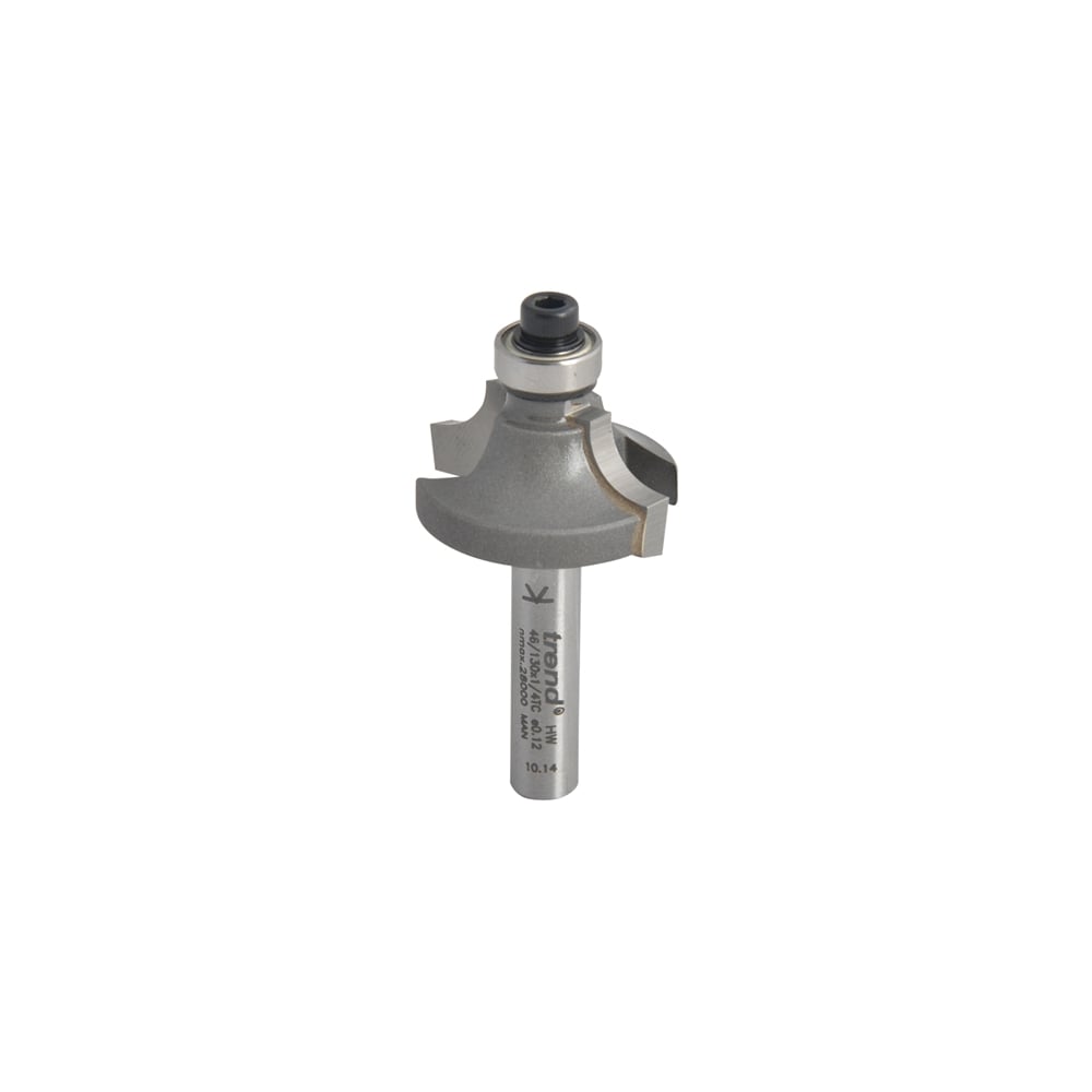 Trend 46/130 x 1/4 TCT Bearing Guided Ovolo & Round Over 6.3mm Radius