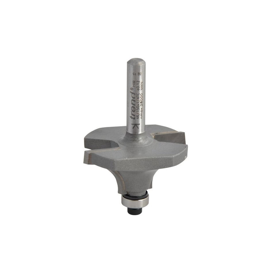 Trend 46/150 x 1/4 TCT Bearing Guided Ovolo & Round Over 12.7mm Radius