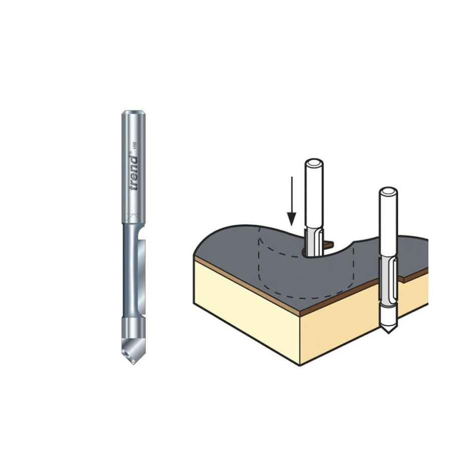 Trend 47/4 x 1/4 TCT Pierce & Trim Cutter 6.3 x 18mm