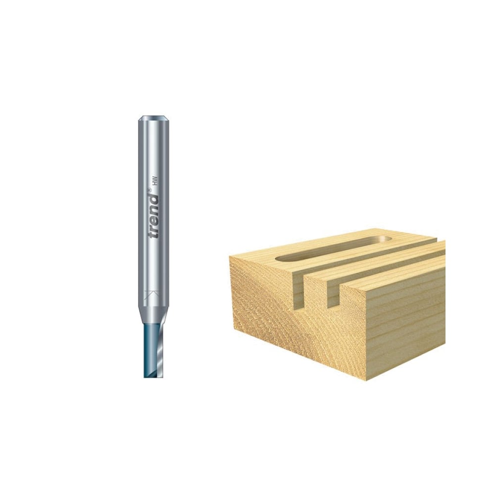 Trend C001 x 1/4 TCT Two Flute Cutter 3.2 x 9.5mm