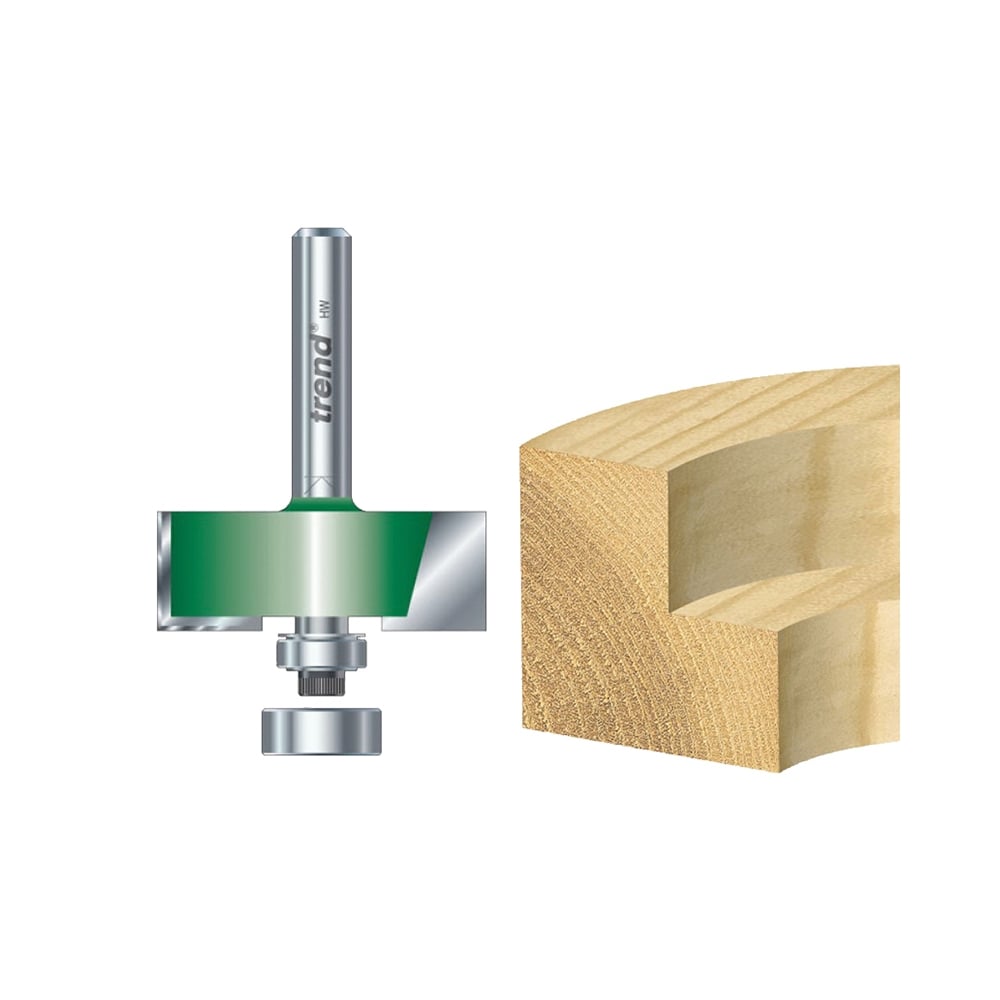 Trend C040 x 1/4 TCT Bearing Guided Rebater 35.0mm