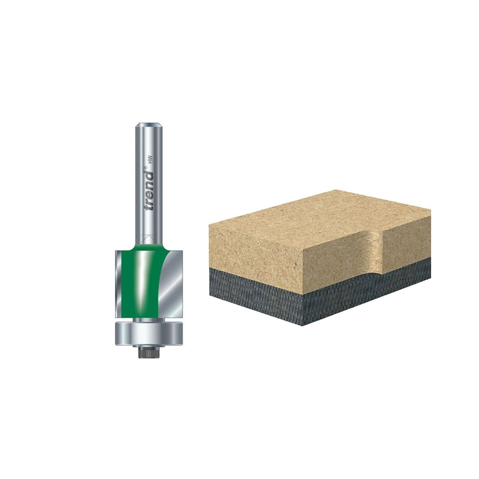 Trend C116 x 1/4 TCT 90??? Bearing Guided Trimmer Cutter 12.7 x 25.4mm