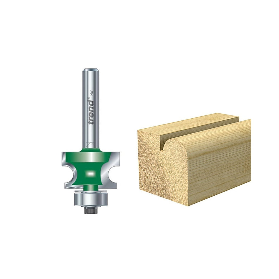 Trend C130 x 1/4 TCT Bearing Guided Corner Bead 4.8mm Radius