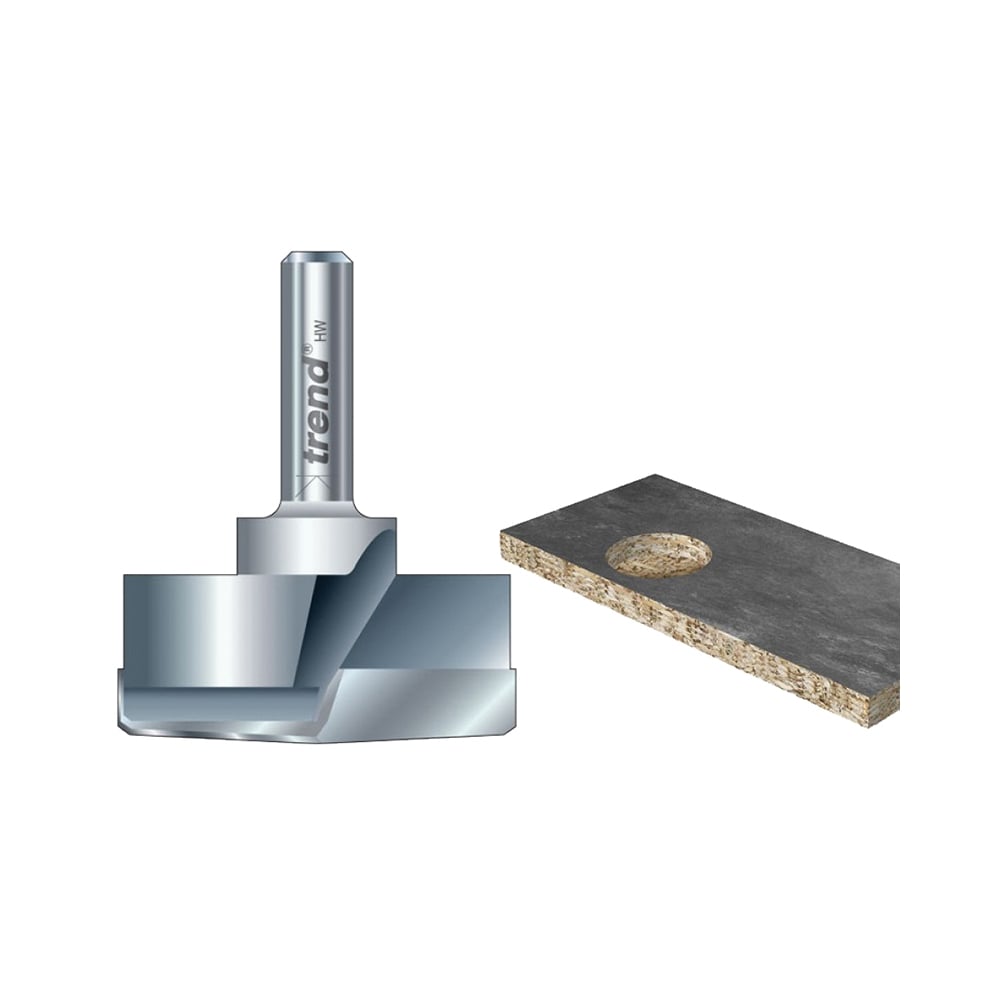 Trend T421/35 x 1/4 TCT Hinge Sinking Bit 35mm Diameter