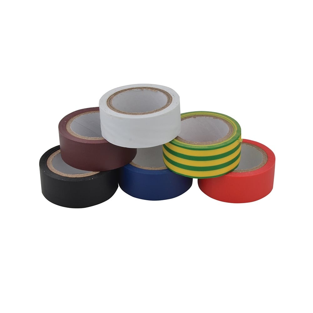 Unibond Electrical Tape (6 Colour Pack) 19mm x 3.5m