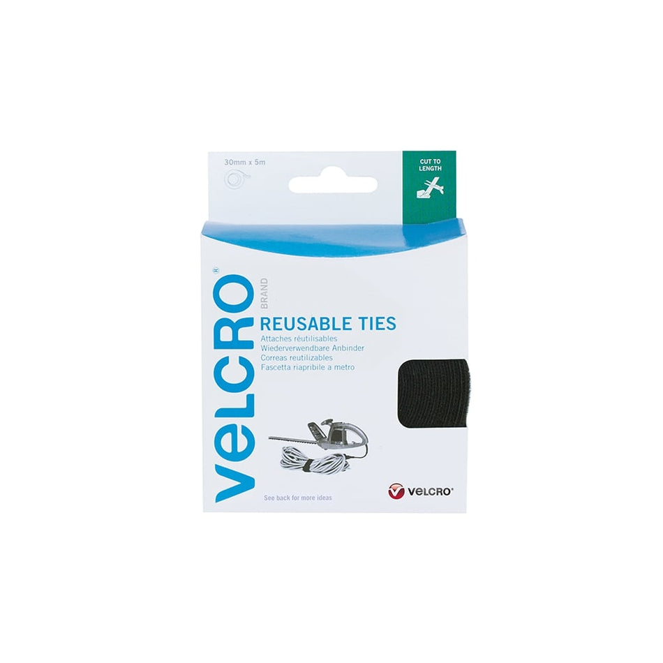 VELCRO???? Brand Self Gripping VELCRO???? Brand Ties 30mm x 5m Black