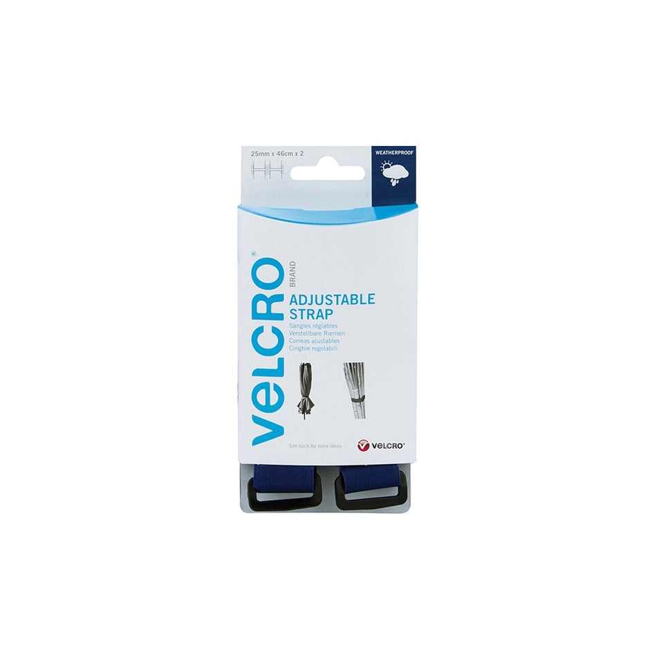 VELCRO???? Brand Adjustable VELCRO???? Brand Straps (2) 25mm x 92cm Blue