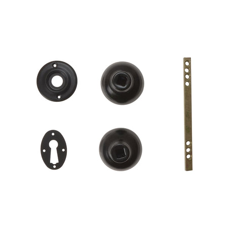 Yale Locks P405 Rim Knob Black Finish