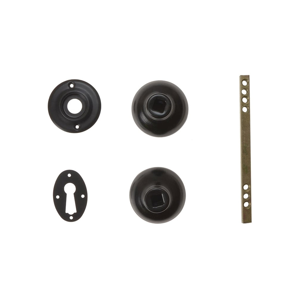 Yale Locks P405 Rim Knob Black Finish
