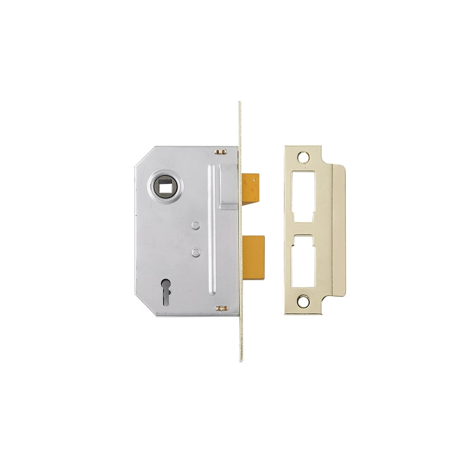 Yale Locks PM320 3 Lever Mortice Sashlock 79mm 3in Polished Brass