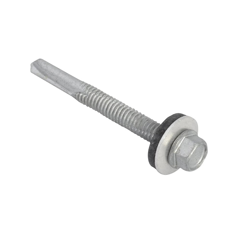 Forgefix TechFast Hex Head Roofing Screw Self Drill Heavy Section 5.5x51mm Pack 100