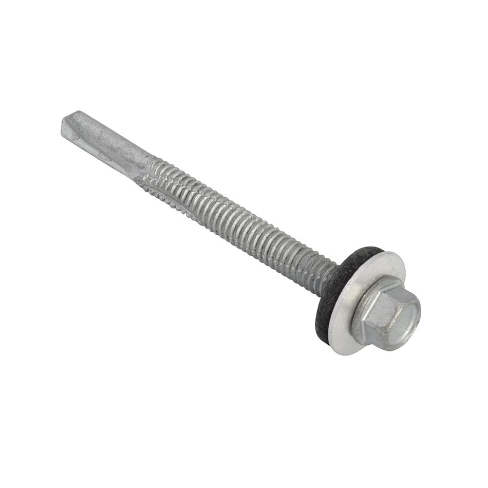 Forgefix TechFast Hex Head Roofing Screw Self Drill Heavy Section 5.5x60mm Pack 50