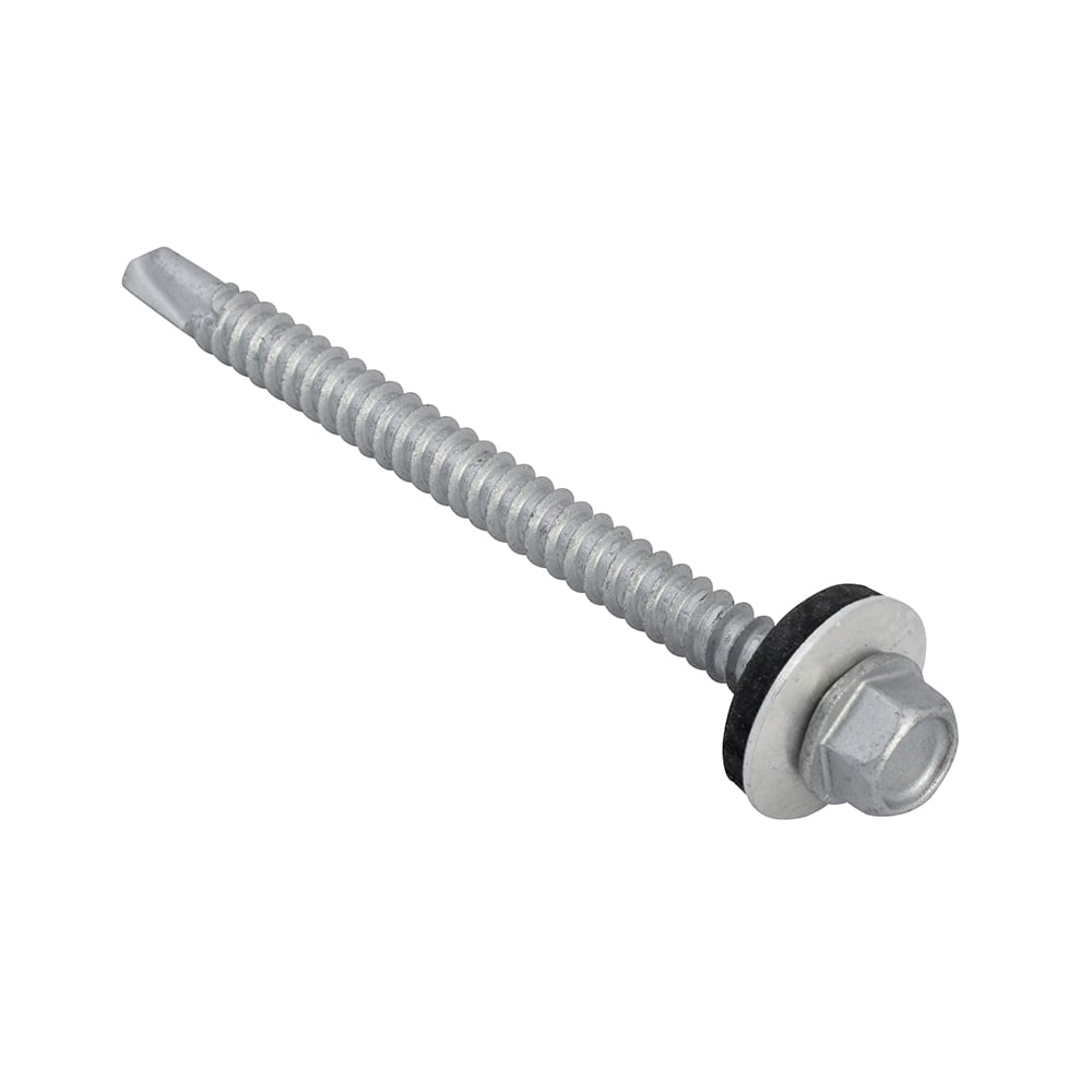 Forgefix TechFast Hex Head Roofing Screw Self Drill Light Section 5.5x70mm Pack 50