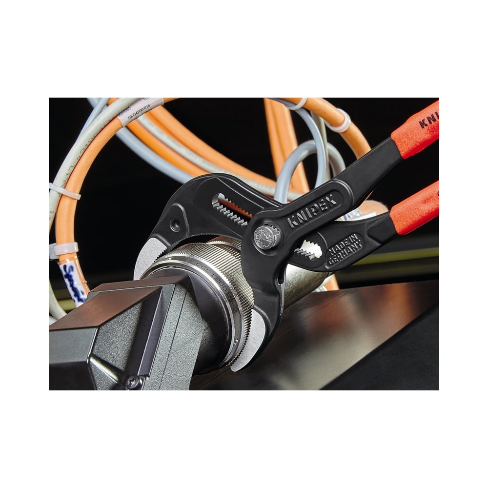 Plastic Pipe Gripping Pliers Black 80mm Capacity 250mm