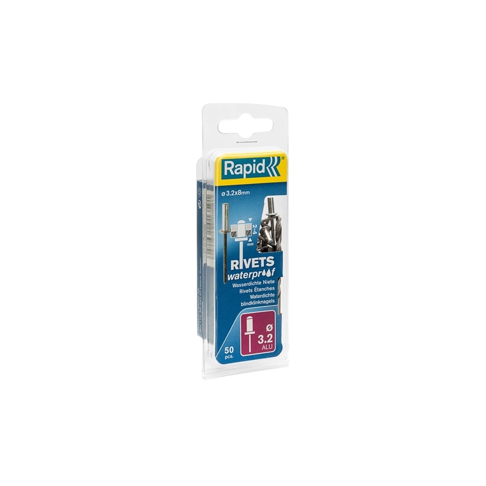 Waterproof Rivets 3.2 x 8mm (Blister of 50)