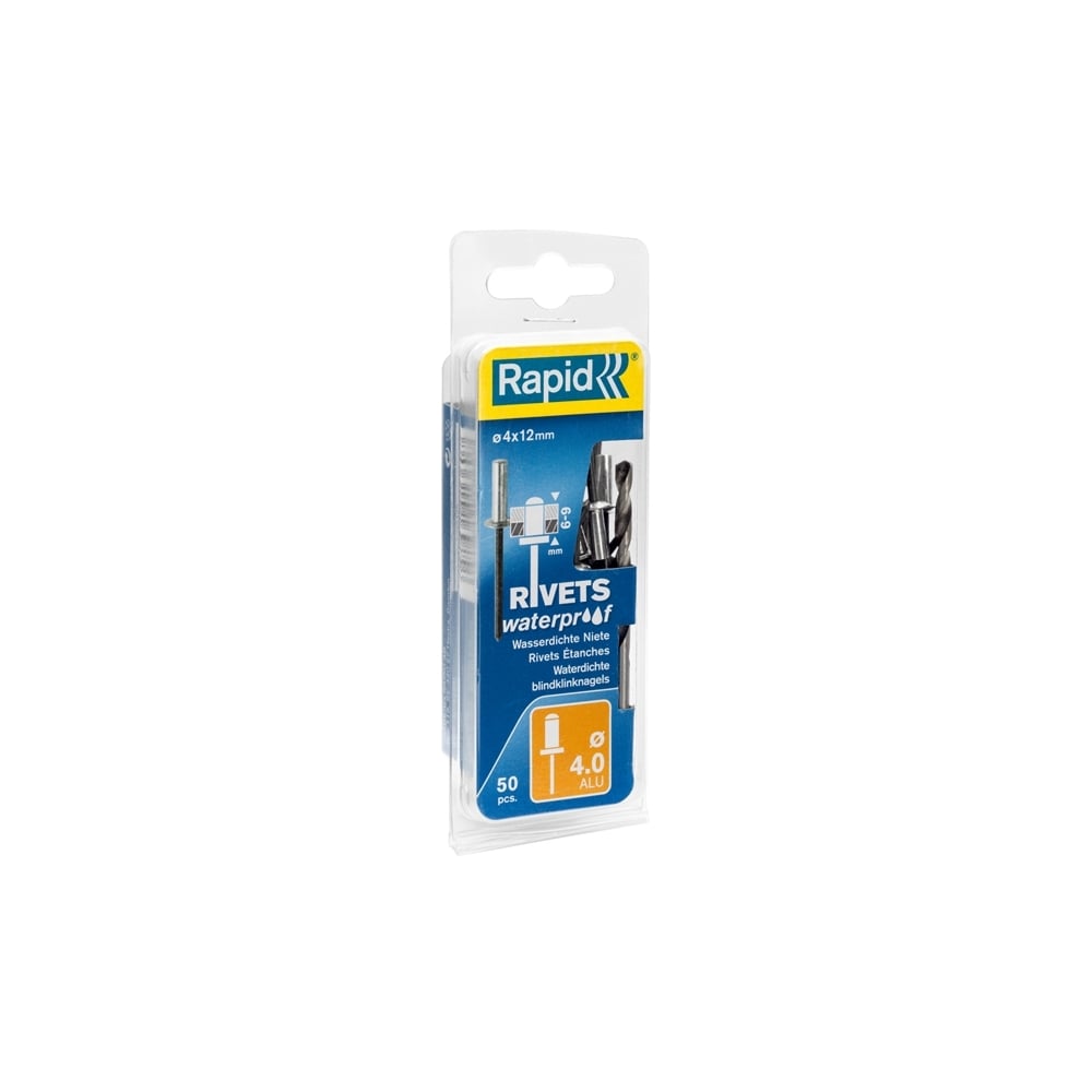 Waterproof Rivets 4 x 12mm (Blister of 50)