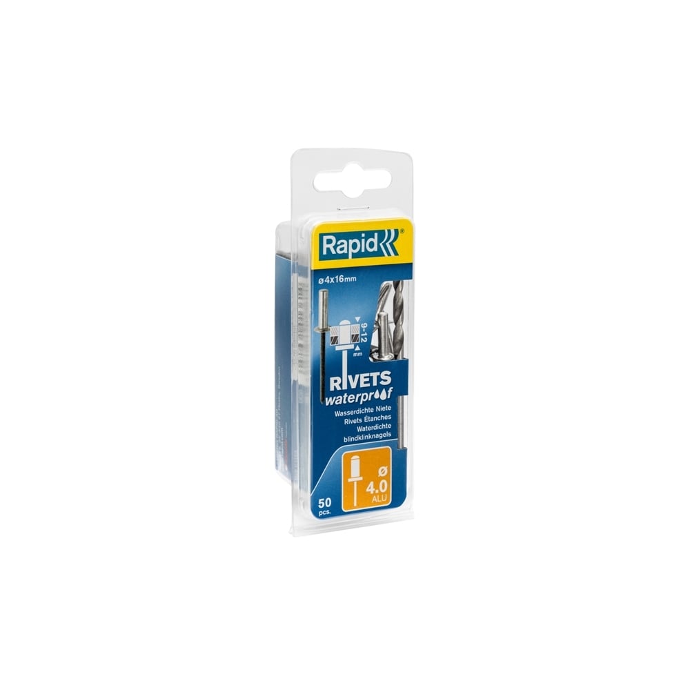 Waterproof Rivets 4 x 16mm (Blister of 50)