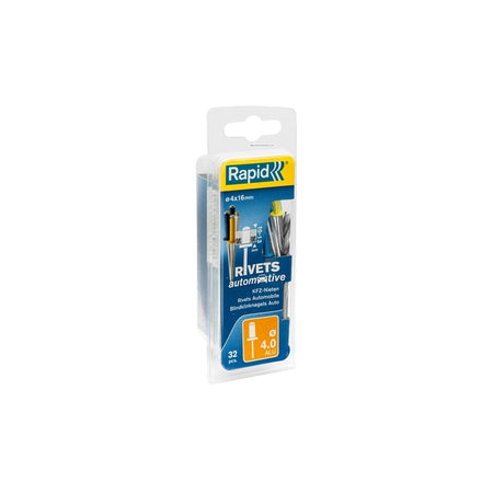 Automotive Rivets 4 x 16mm 4 Colours (Blister of 32)