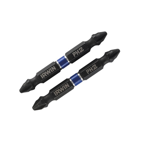 IRWIN Impact Double Ended Screwdriver Bits Phillips PH2 60mm Pack of 2