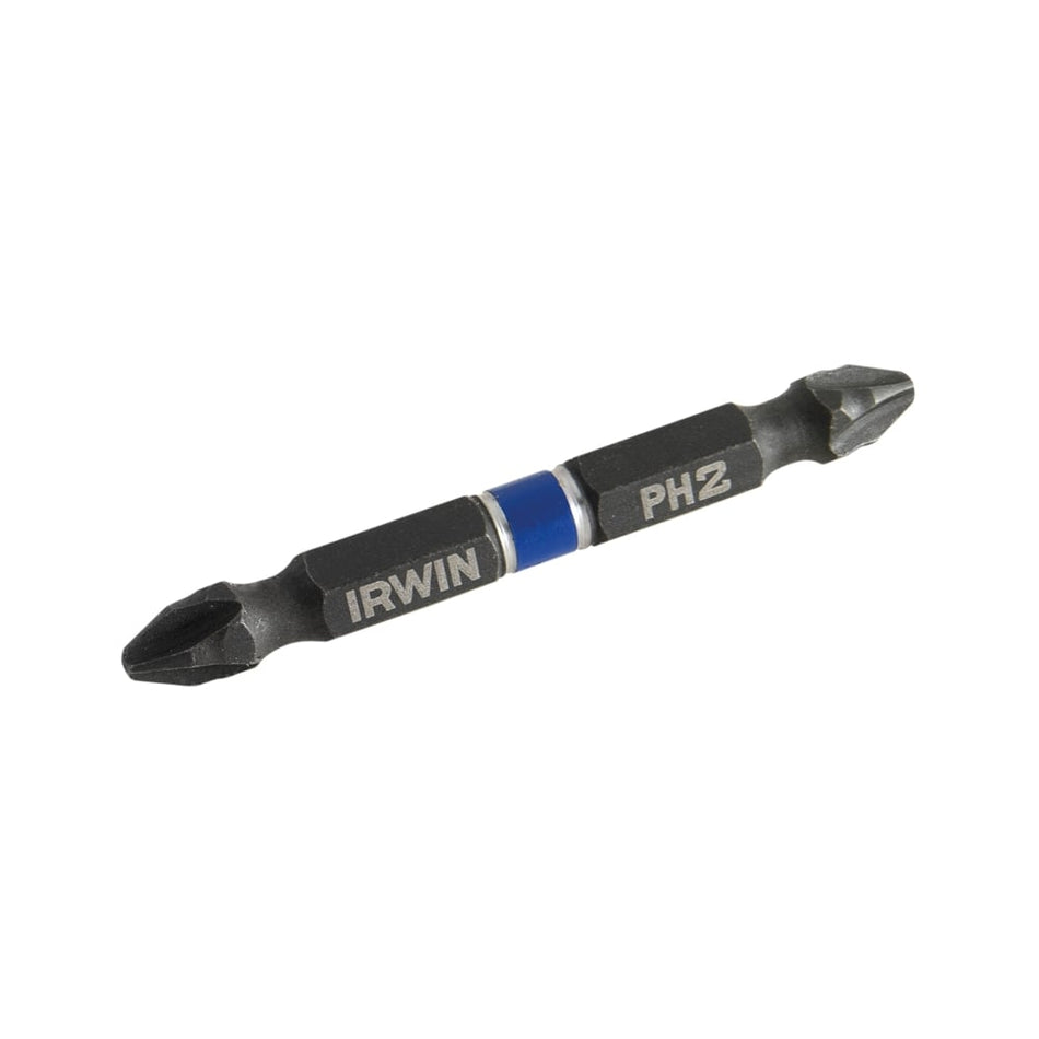 IRWIN Impact Double Ended Screwdriver Bits Phillips PH2 60mm Pack of 2
