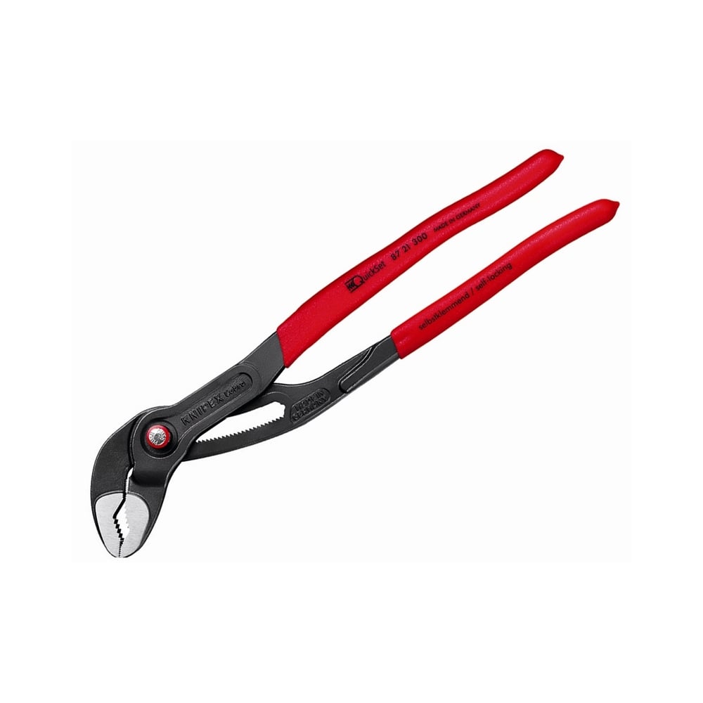 Knipex Cobra, Quickset Waterpump Pliers PVC Grips 70mm Capacity 300mm