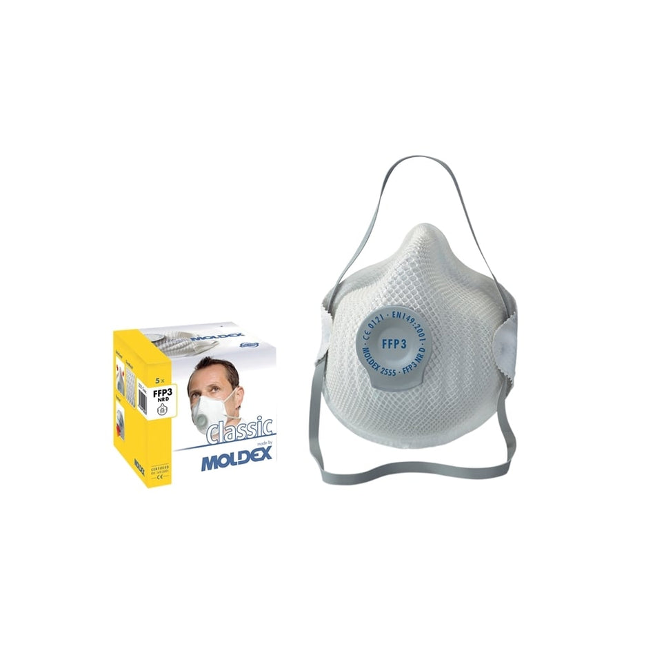 Moldex Classic Series FFP3 NR D Valved Mask Pack of 5