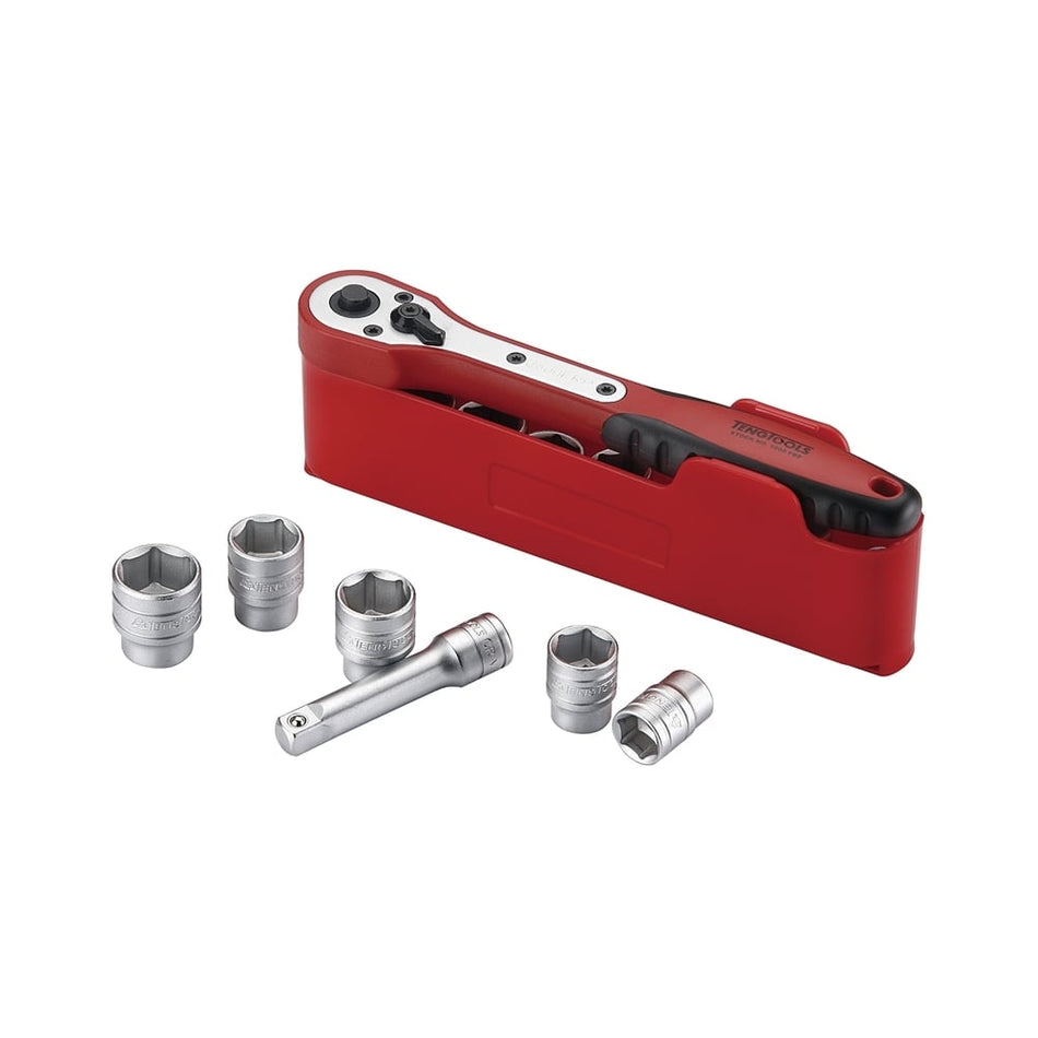 Teng M1413N1 Basic Socket Set of 13 1/4in Drive