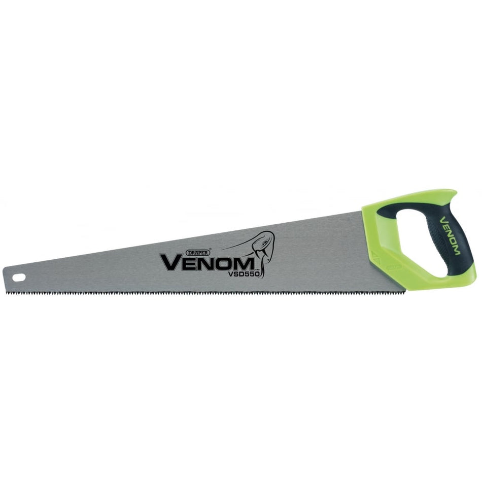 DRAPER First Fix Draper Venom Double Ground 550mm Handsaw: Model No. VSD550
