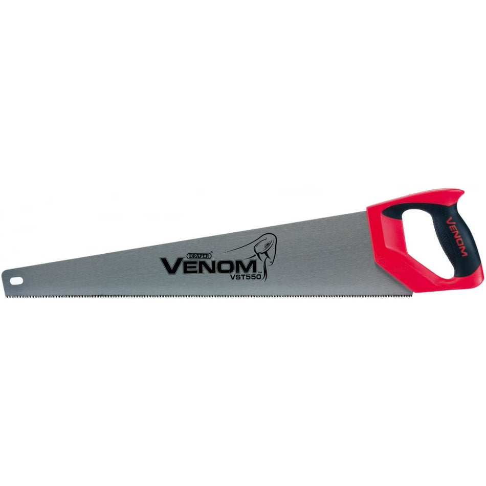 DRAPER Second Fix Draper Venom Triple Ground 550mm Handsaw: Model No. VST550