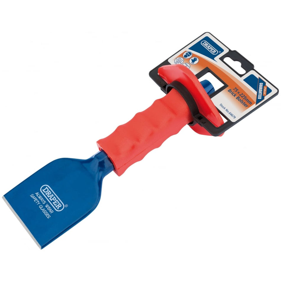 DRAPER Brick Bolster with Hand Guard (225 x 75mm ): Model No. BD6G/AP