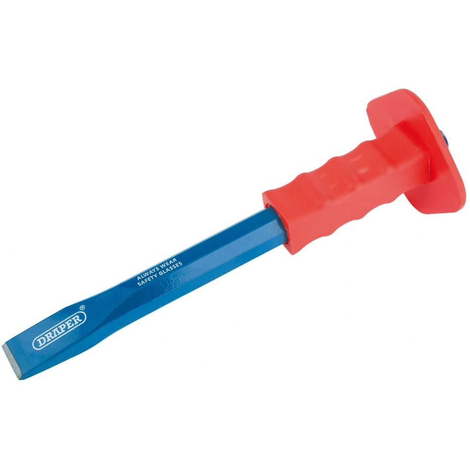 DRAPER Octagonal Shank Cold Chisel with Hand Guard (25 x 300mm): Model No. BD5G/AP