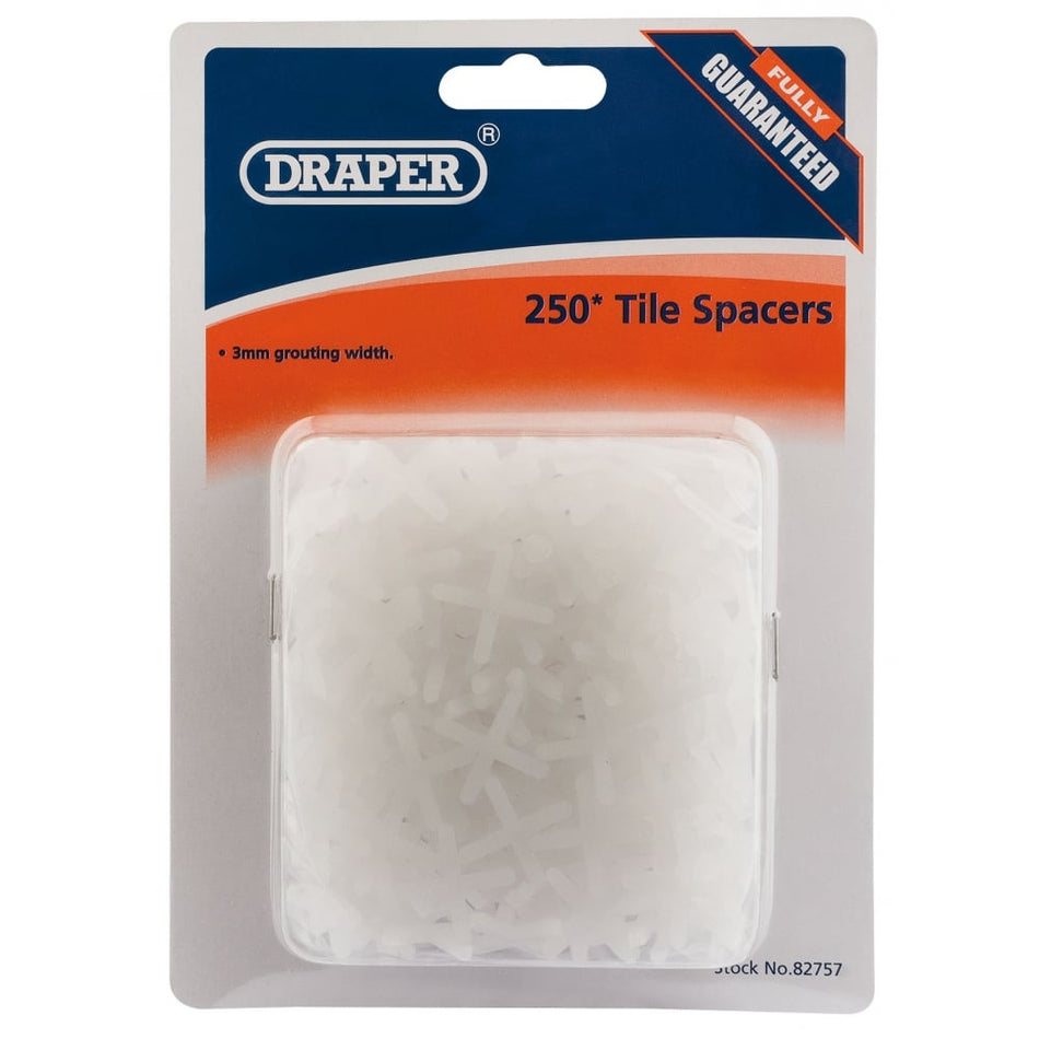 DRAPER 3mm Tile Spacers (Approx 250): Model No. TS2/A