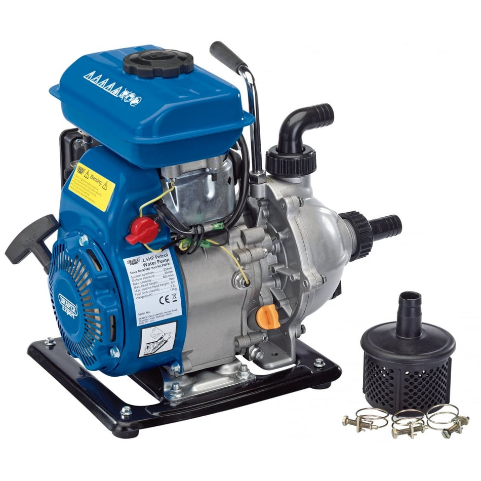 DRAPER Petrol Trash Water Pump (85L/Min): Model No. PWP27