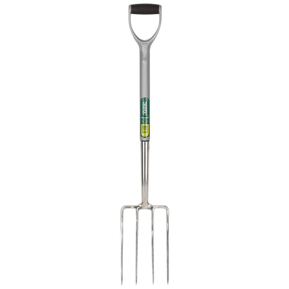 DRAPER Stainless Steel Garden Fork With Soft Grip Handle: Model No. 307EH/I