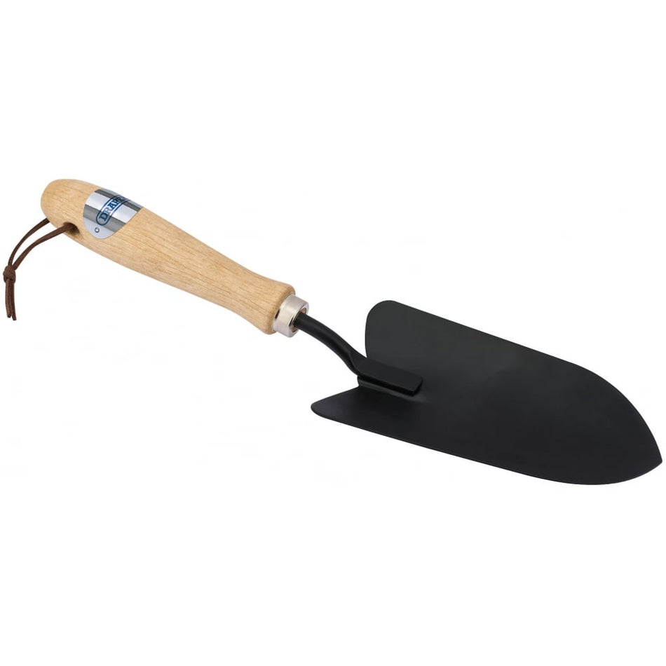 DRAPER Carbon Steel Hand Trowel with Hardwood Handle: Model No. GCSHTDD