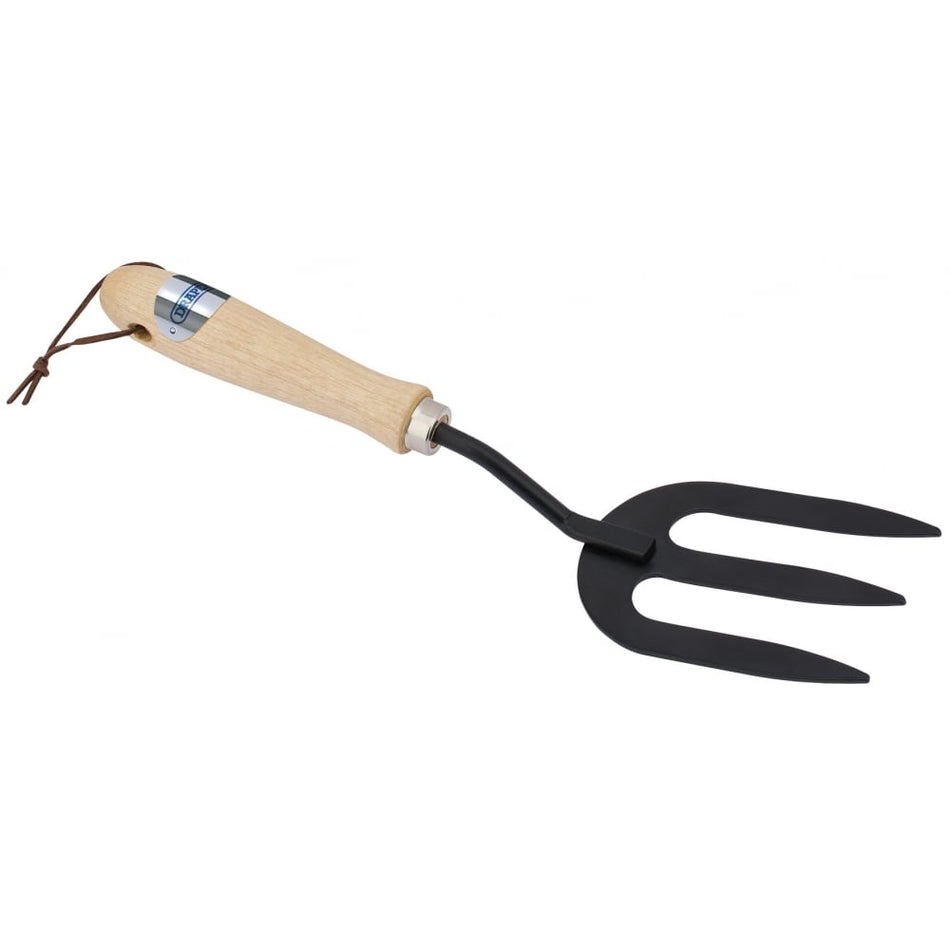 DRAPER Carbon Steel Weeding Fork with Hardwood Handle: Model No. GCSHFDD