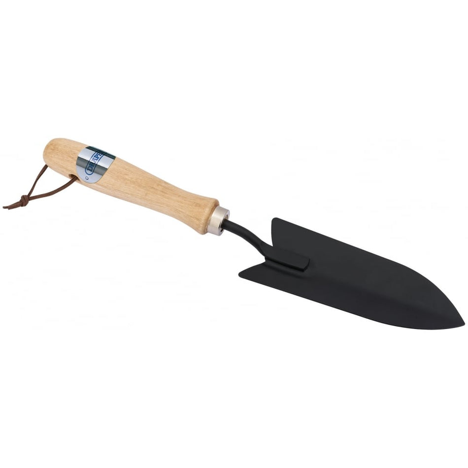 DRAPER Carbon Steel Transplanting Trowel with Hardwood Handle: Model No. GCSTTDD
