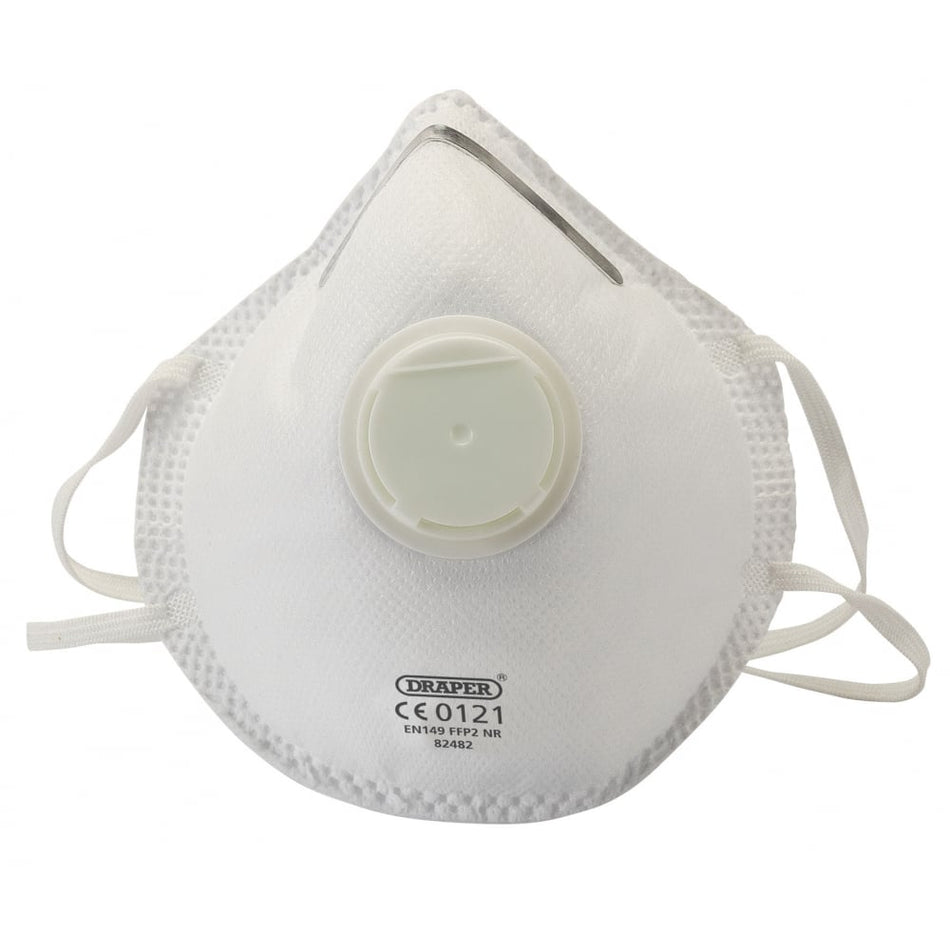DRAPER FFP2 NR Moulded Masks (pack of three): Model No. FM25/B